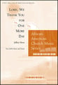 Lord, We Thank You for One More Day SATB choral sheet music cover